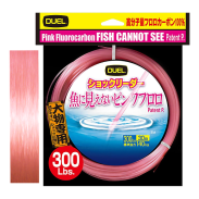 Pink Fluoro Fish Cannot See Shock Leader