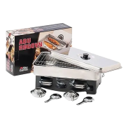 Stainless Steel Smoker With 2 Burners